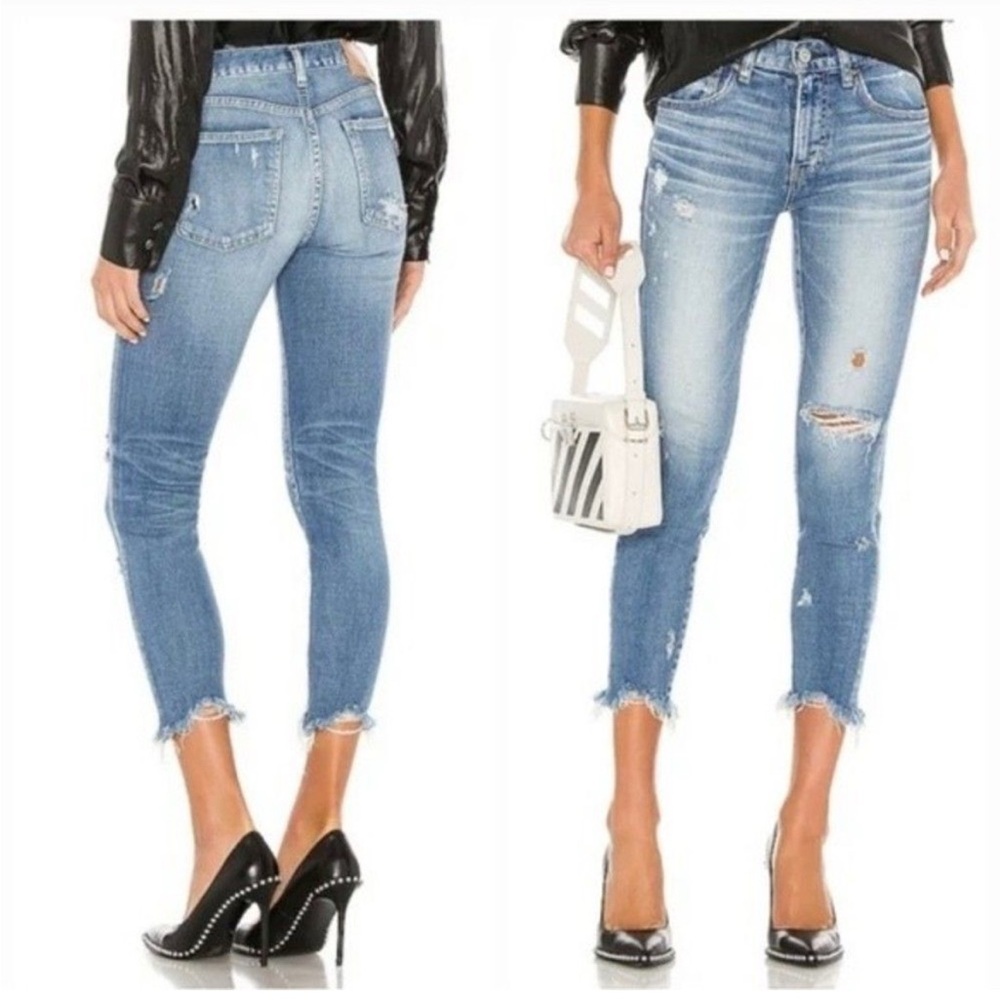 Moussy Vintage Glendele‎ Skinny Jeans in Light Blue Jeans Size 26